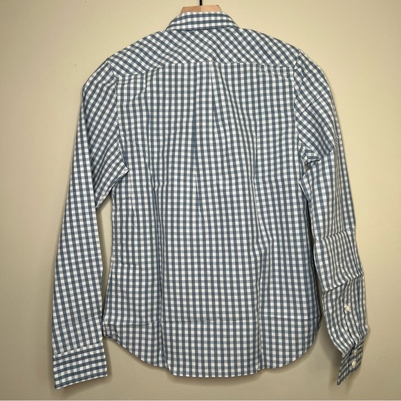 UNTUCKit Women’s Blue Checkered Shirt Size 0 - Picture 3 of 5